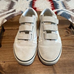 Vans Suede Canvas Old Skool Velcro Shoe